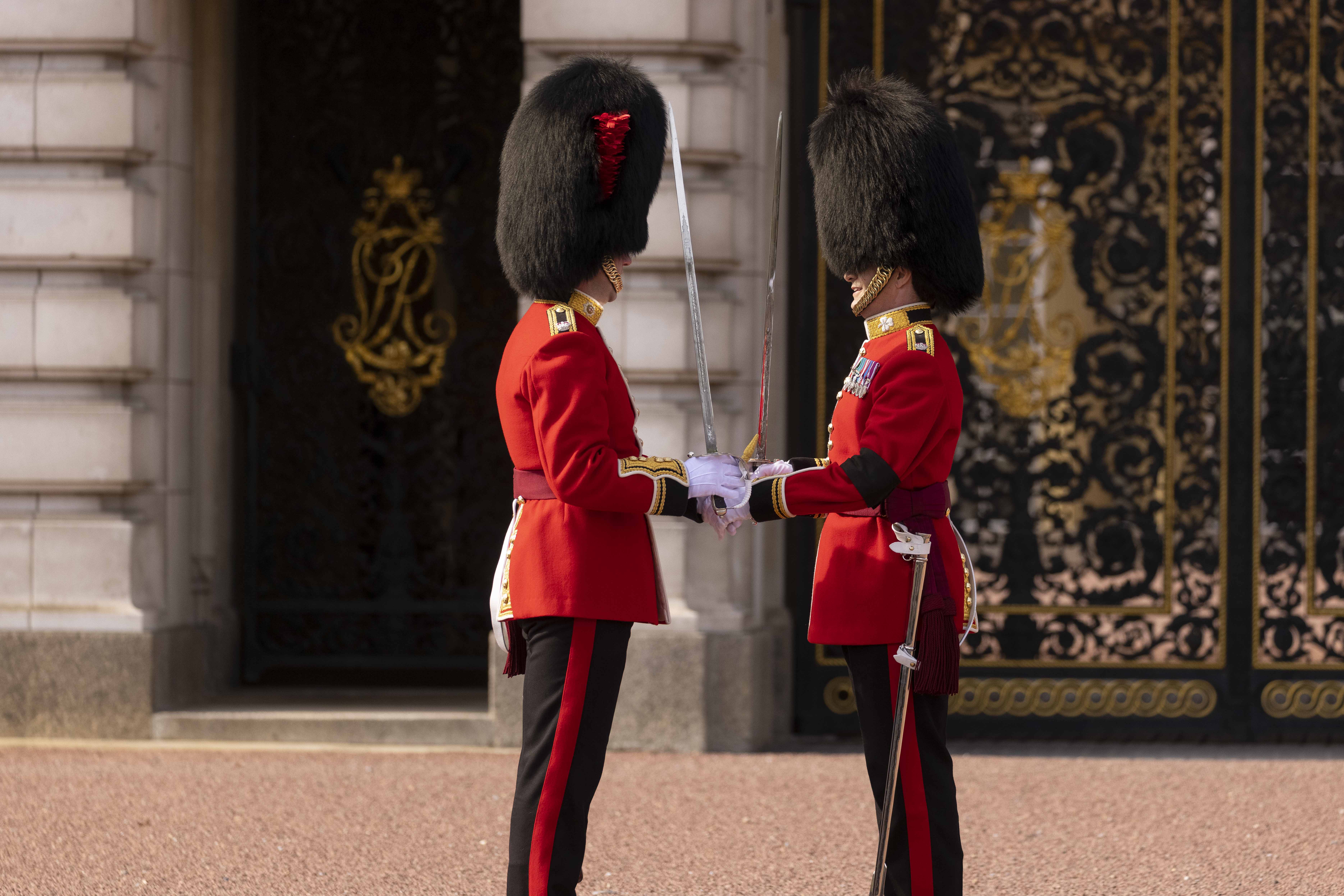 Buckingham Palace Sees First New Changing Of The Guard For King Charles 