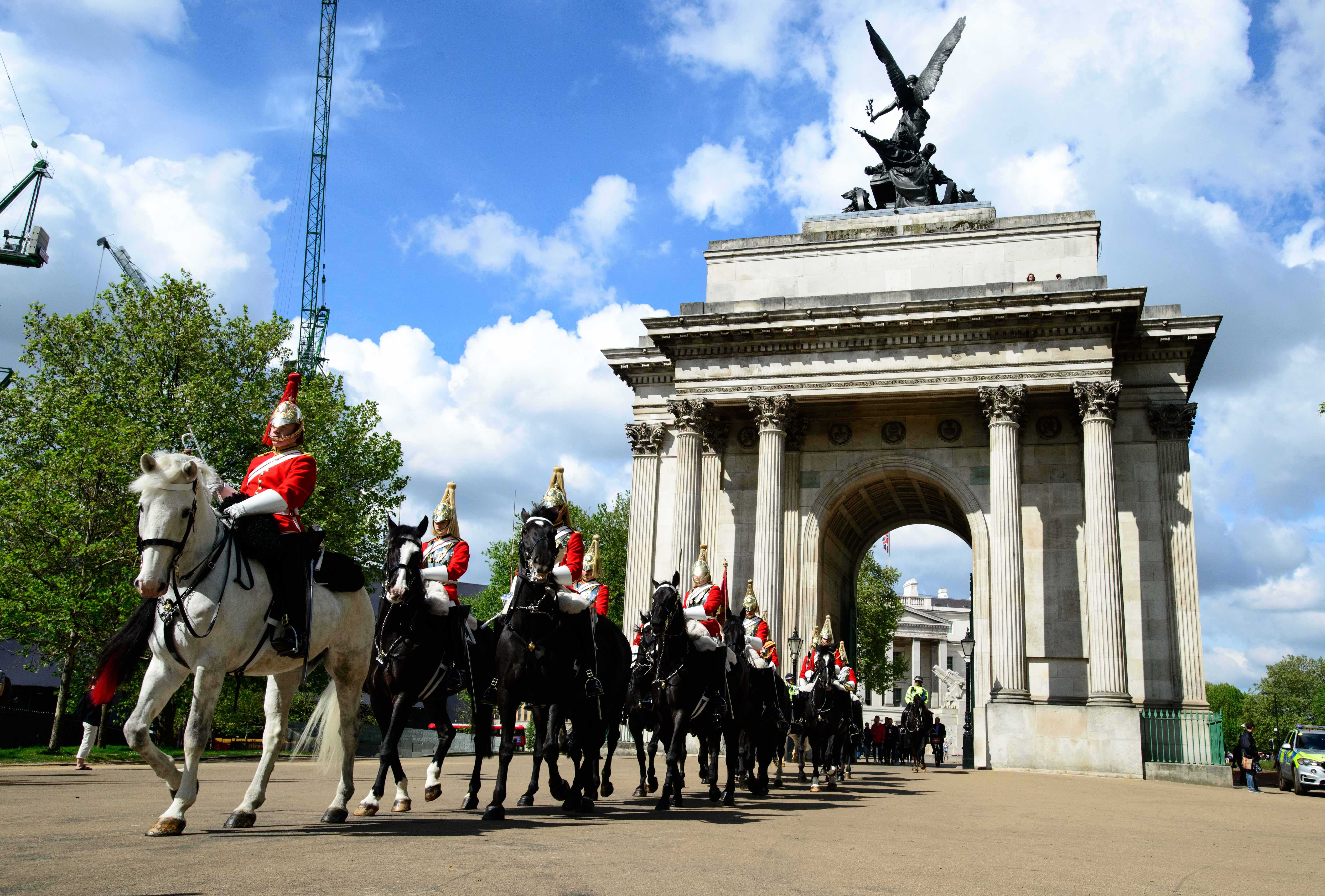 Mounted Band of the Household Cavalry Mount Queen's Life Guard in rare