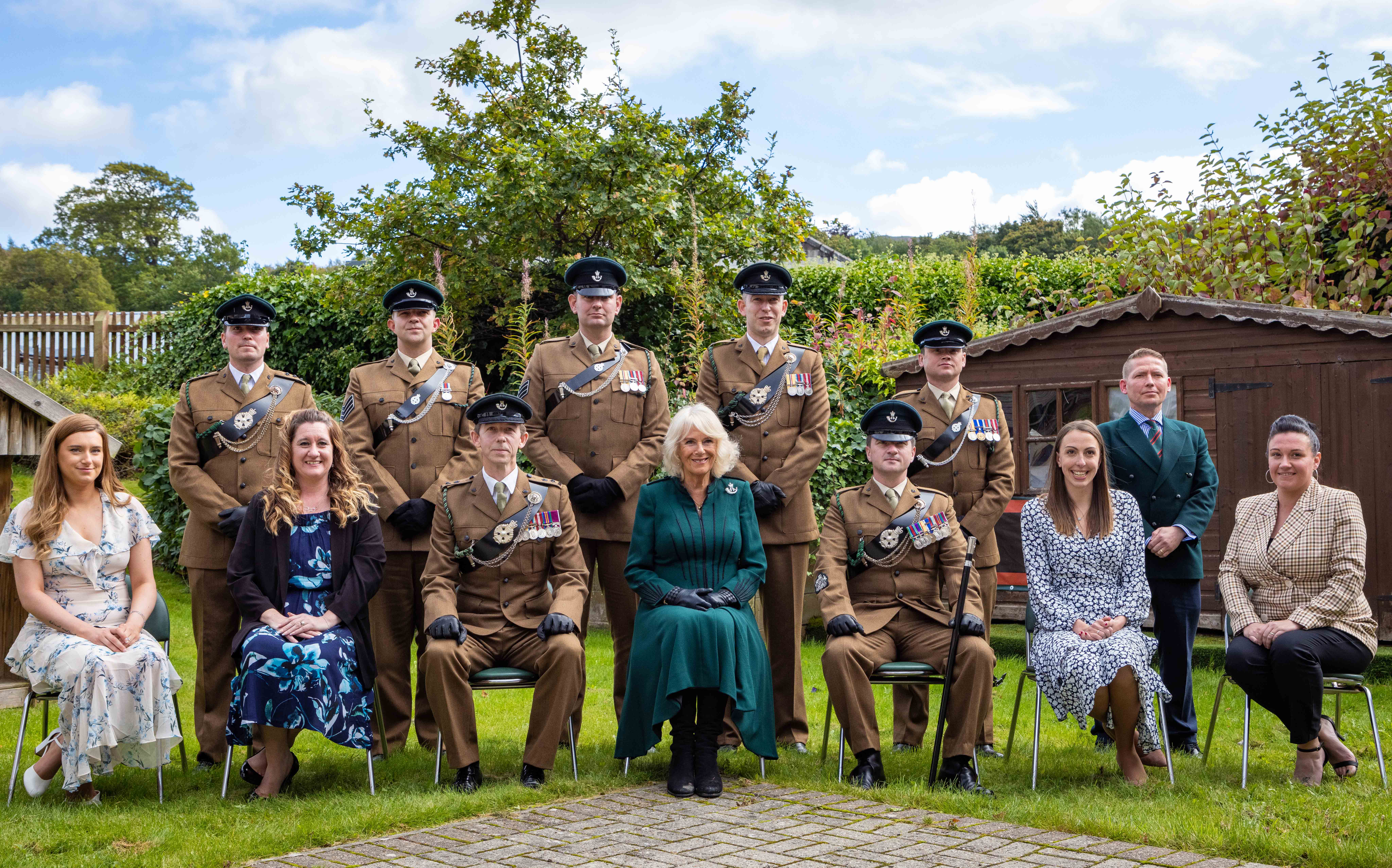 La Duquesa de Rothesay visitó el 3er Batallón RiflesRegiment. 6