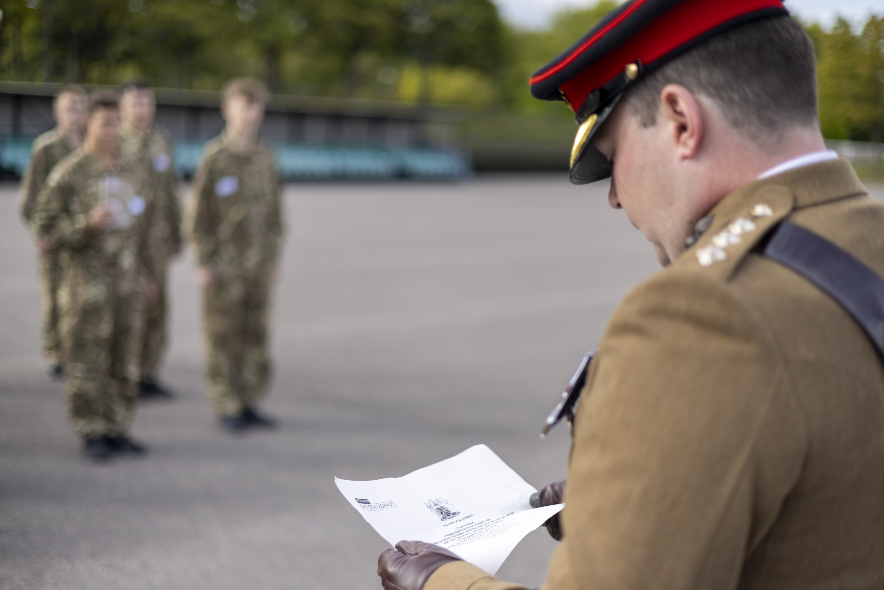 British Army recruits swear oath of allegiance to new King for first