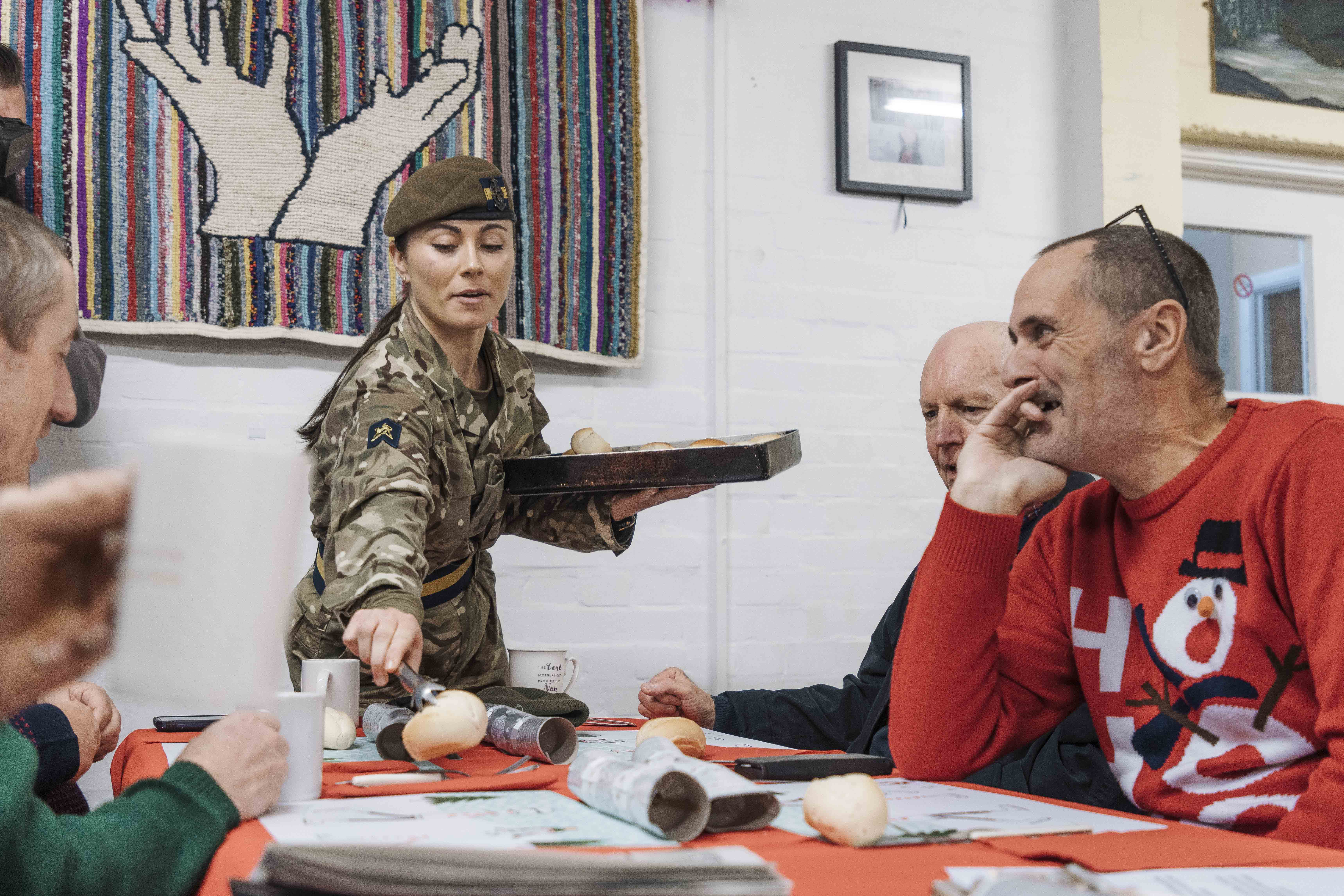 Canterbury homeless community served a festive treat The British Army