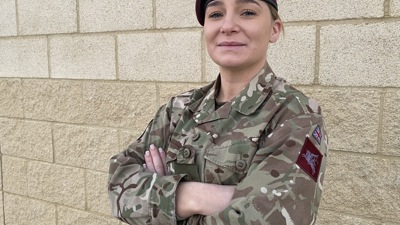 Sergeant Jade Baptie, who is being awarded an MBE in the New Year Honours List 2023.
