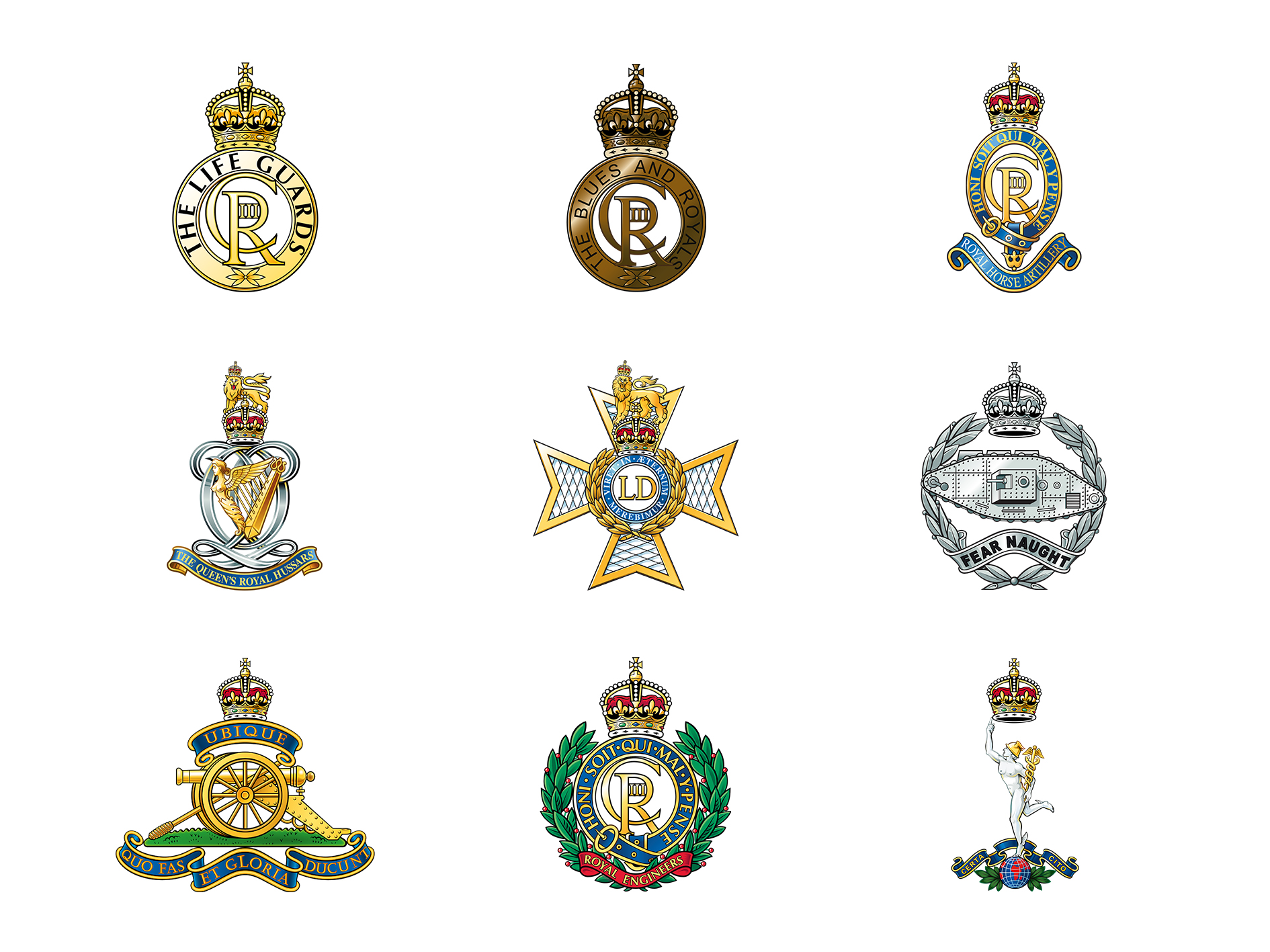 Head Dress Badges Of The British Army WAHZ Head Dress Badges Of The British Army WAHZ