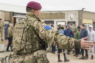 x craft ww2 peacekeeping Bosnia in support standby Paratroopers to