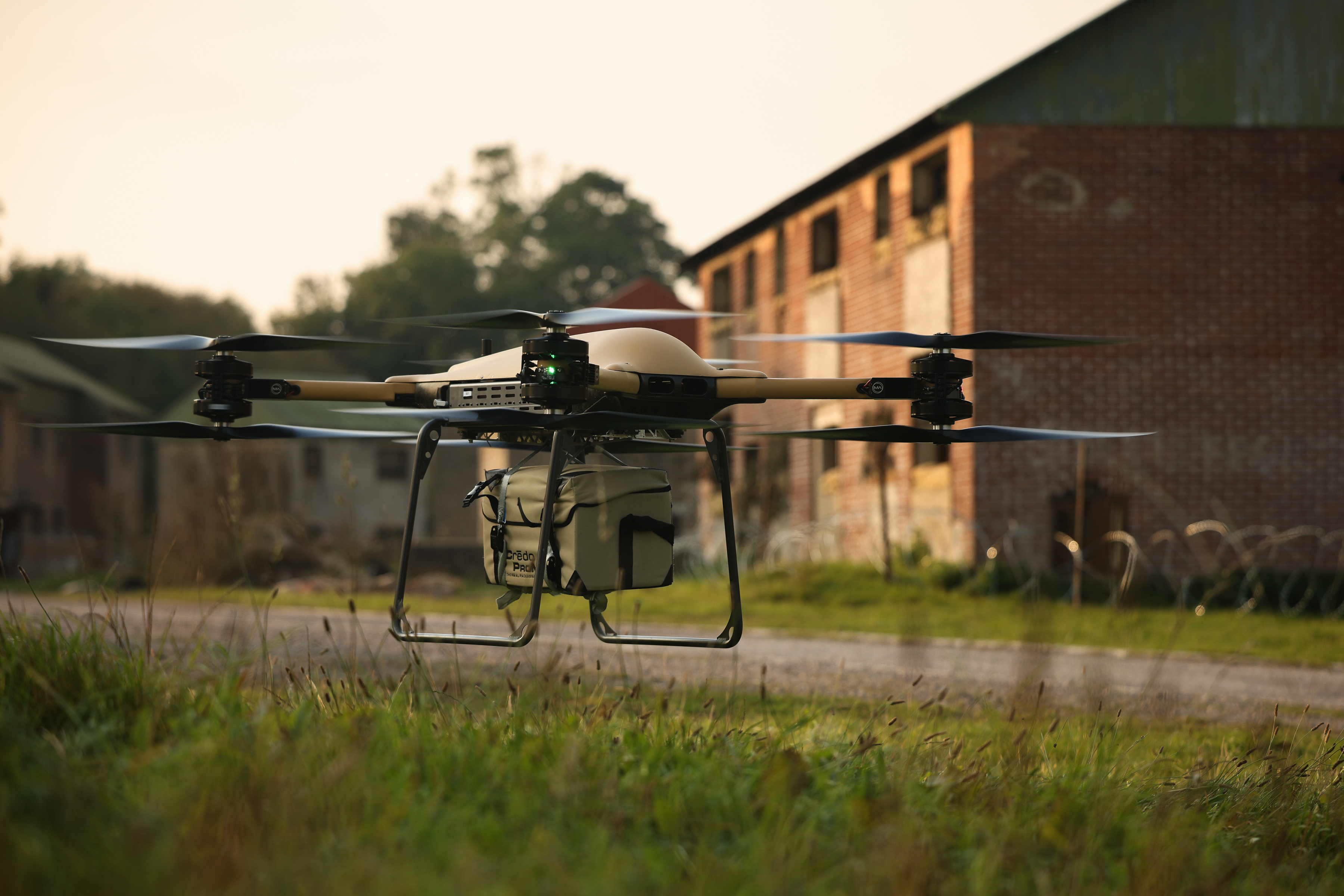 A close up of a drone.